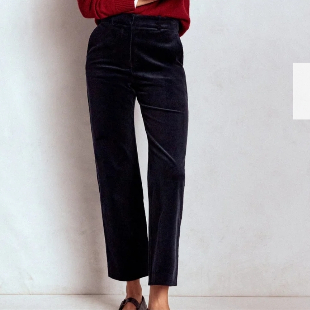 Boden Cord Pants Navy Blue Size 6 Petite Corduroy Women's Bottoms